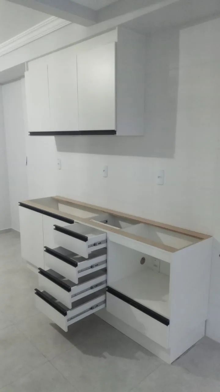 Jogo de cozinha compacto 100% MDF produto novo fabricação própria 
