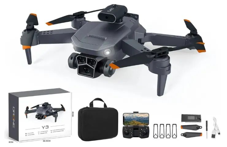 Drone Y3 Ultra com Câmera Dupla 4k Wifi 1080p E Transmissão Óptica - Foto 2