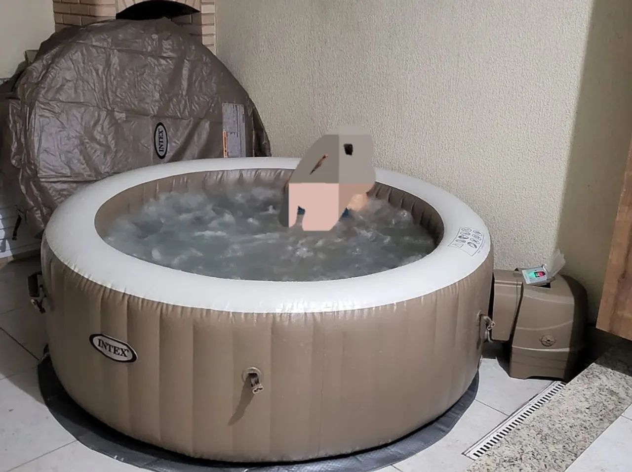 Hidromassagem Inflável para Relaxar em Casa - Foto 5
