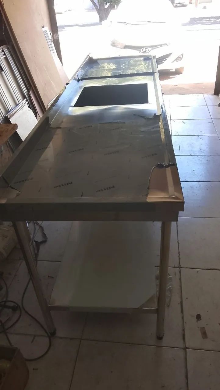 Pia de inox 1.500