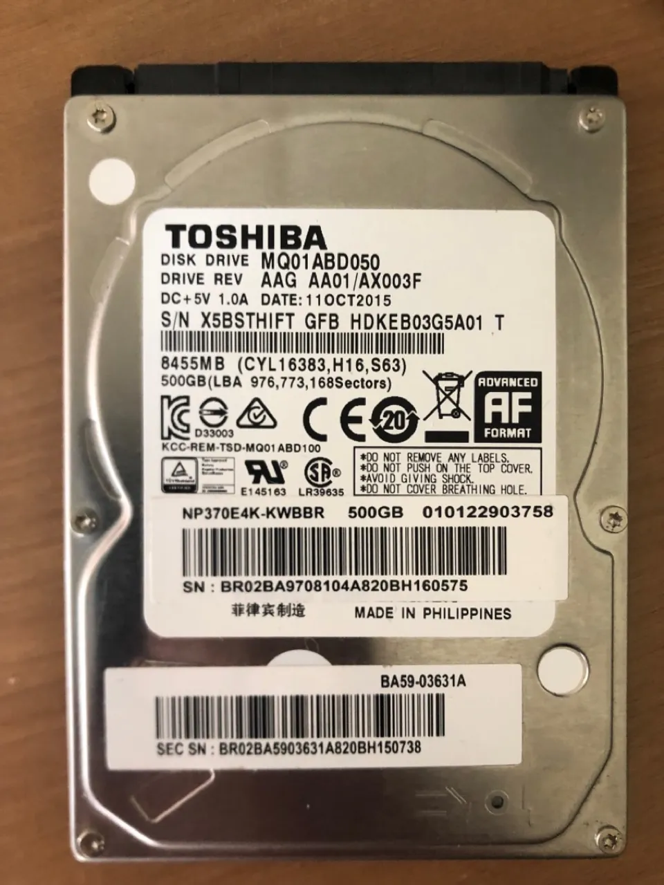 HD Toshiba 500GB