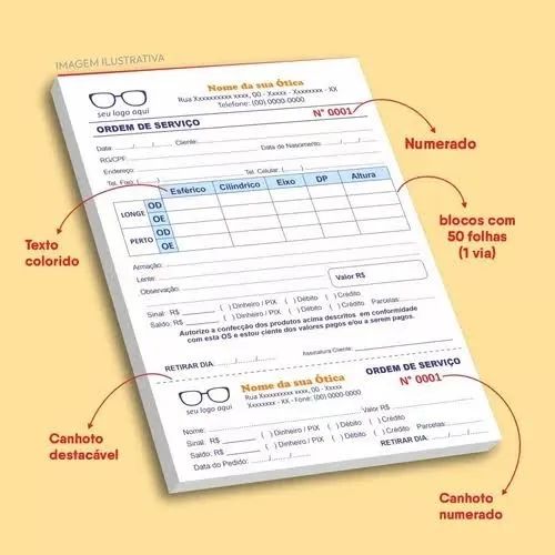 Talão de pedido personalizado autocopiativos! Promoção  - Foto 2