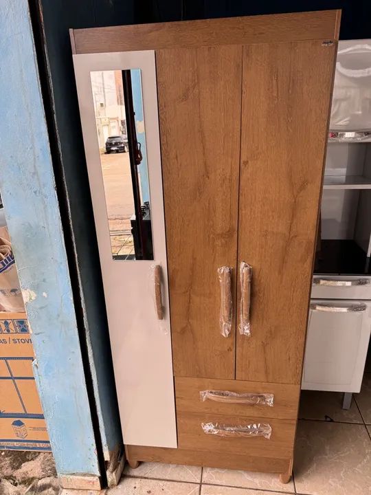 Guarda-roupa de mdf com espelho - Foto 3