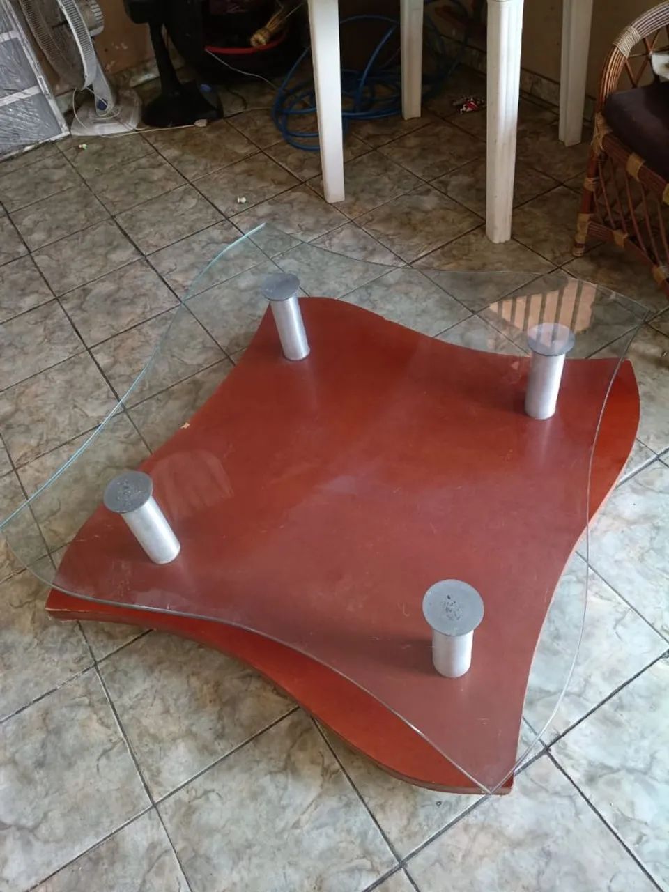 Mesa de centro para sala vidro temperado JACAÚNA ACEITO NEGOCIAR  - Foto 4
