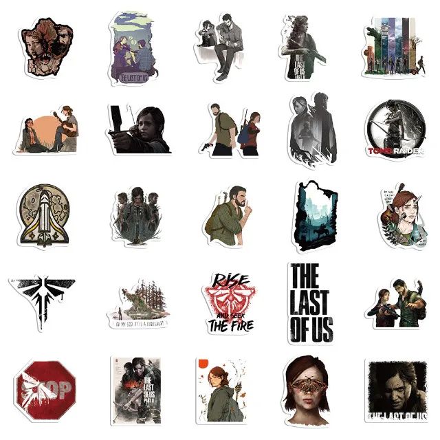 Kit 50 Adesivos de The Last of Us Parte 1 e Part 2 - Autocolantes Pcs Peças Unidades Ellie - Foto 4