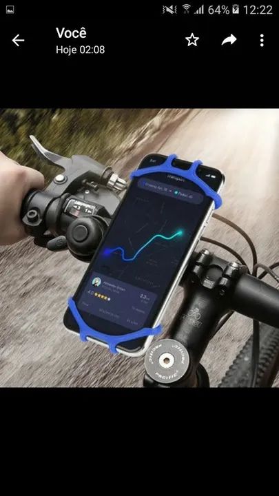 Suporte de Silicone Universal para Bicicleta e Moto