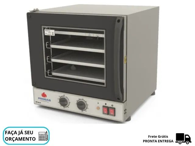Forno Fast Oven Progas Preto Turbo