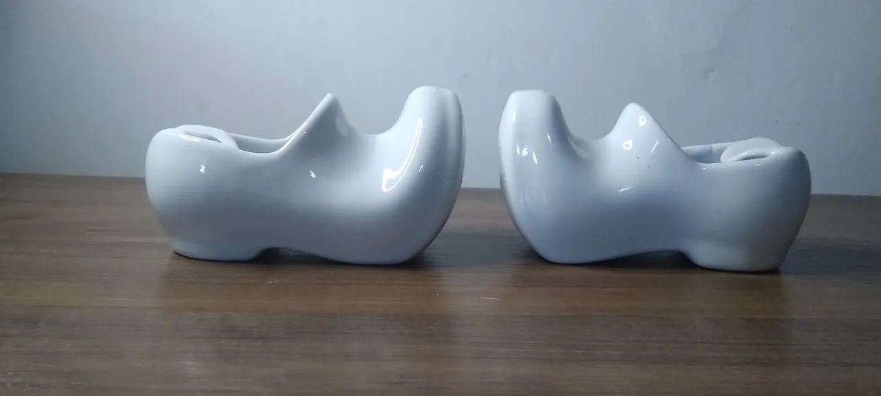 Par de antigos cinzeiros porcelana  - Foto 3