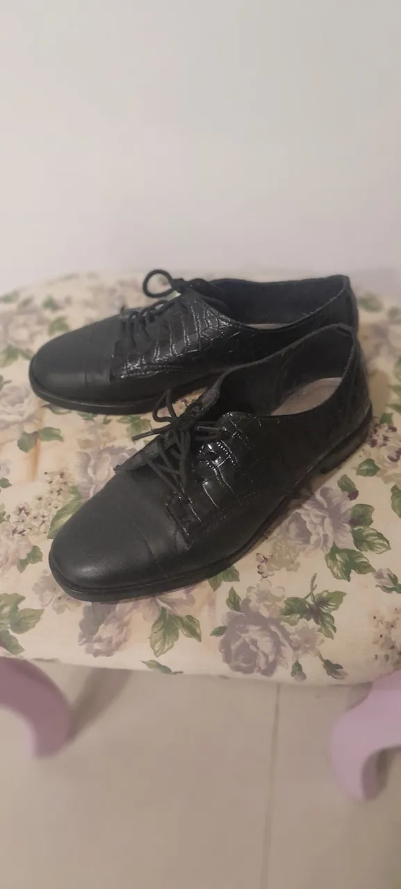 Sapato social preto em couro