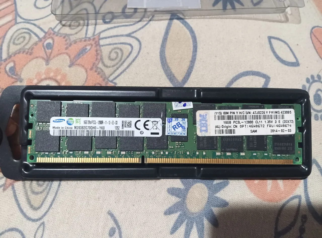 Memória RAM Samsung 16GB DDR3 PC3L-12800