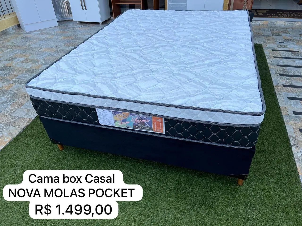 Cama Box Casal Nova Molas Pocket