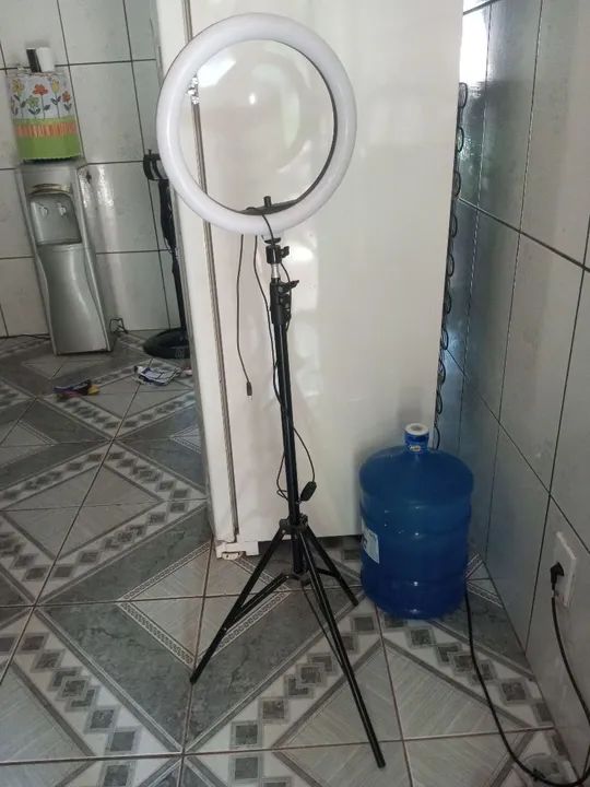 Kit de Iluminação para Fotos e Vídeos com Anel de Luz 26cm