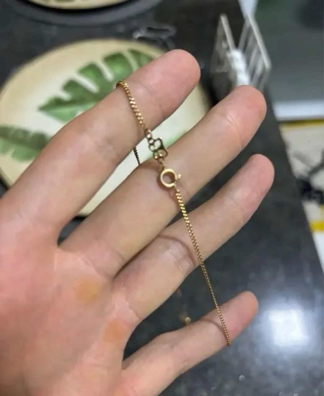 Corrente Rommanel Masculina 50cm + Pingente Cruz  - Foto 3