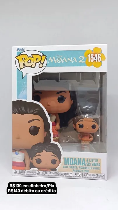 Funko Pop Moana 2 - Moana e Little Sis Simea