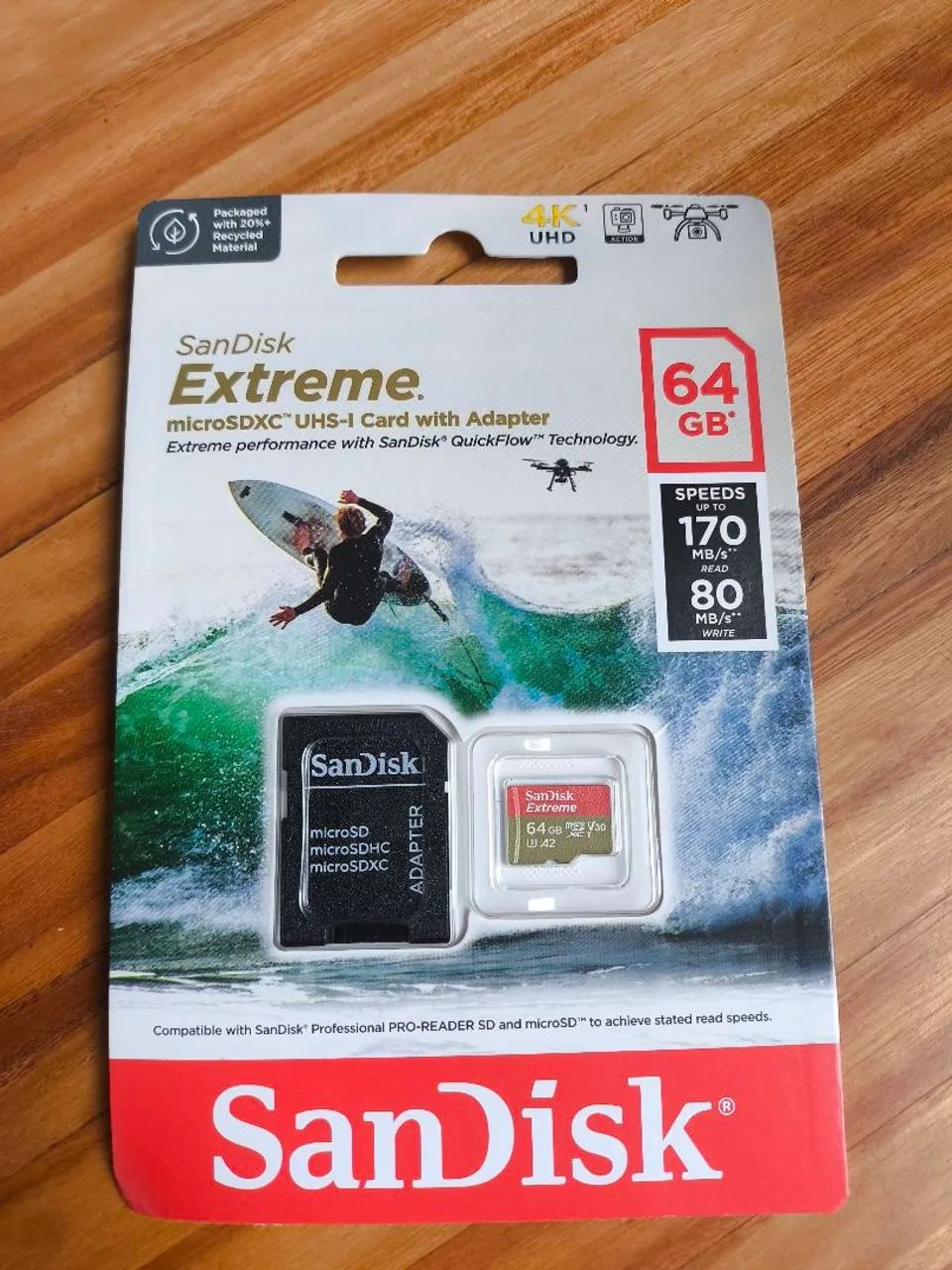 Cartão de Memória SanDisk Extreme 64GB microSDXC - Foto 2