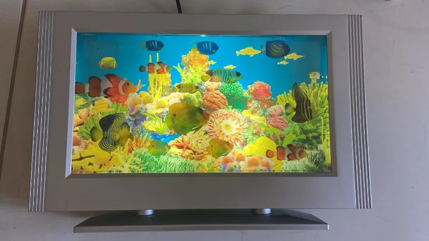 Luminária decorativa artificial para aquário de peixes tropicais