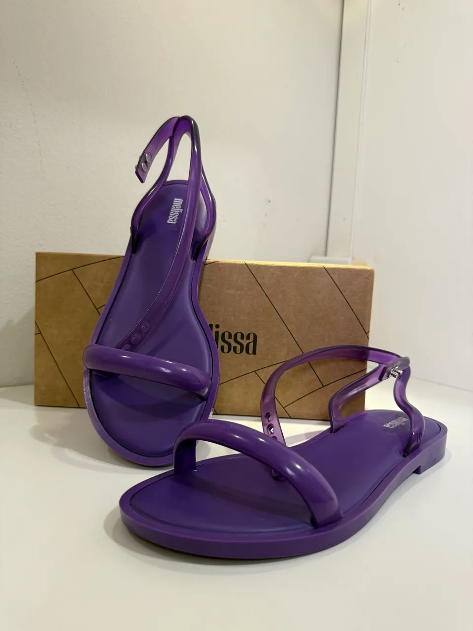 Sandália Melissa Wave Sandal roxa - Foto 2
