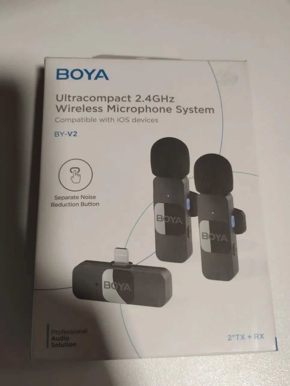 Sistema de Microfone de Lapela Sem Fio Boya BY-V20