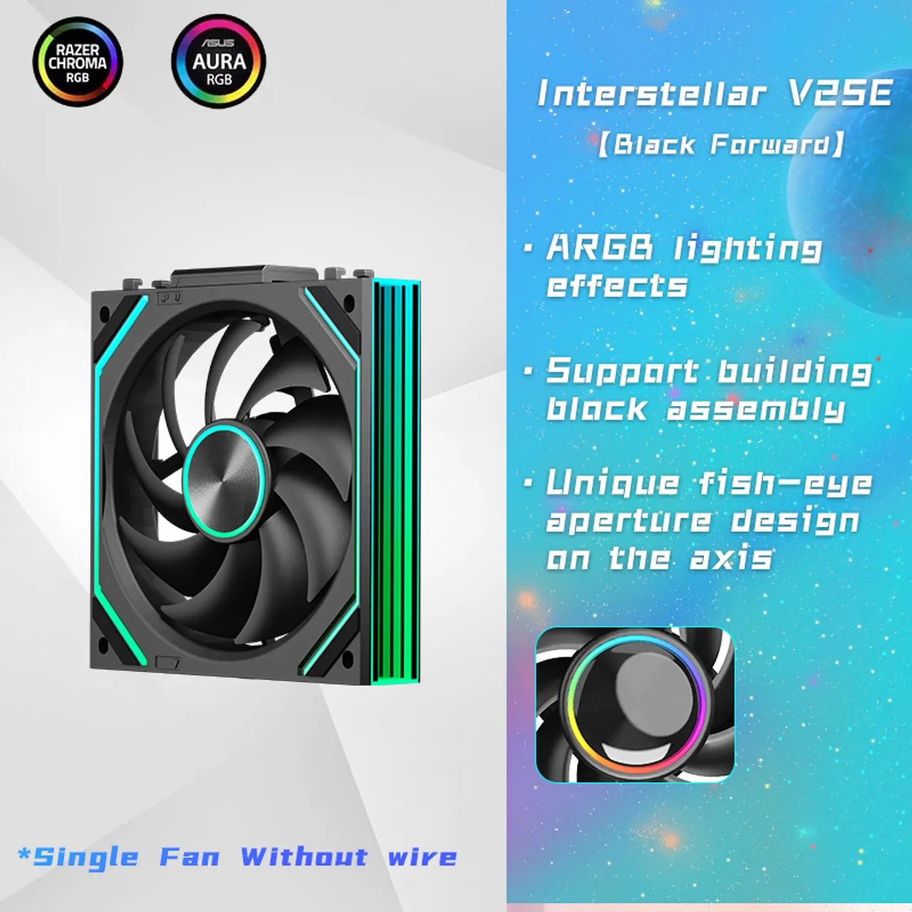 Kit Fan ventoinha Jungle Leopard Interstellar V2 SE Unifan