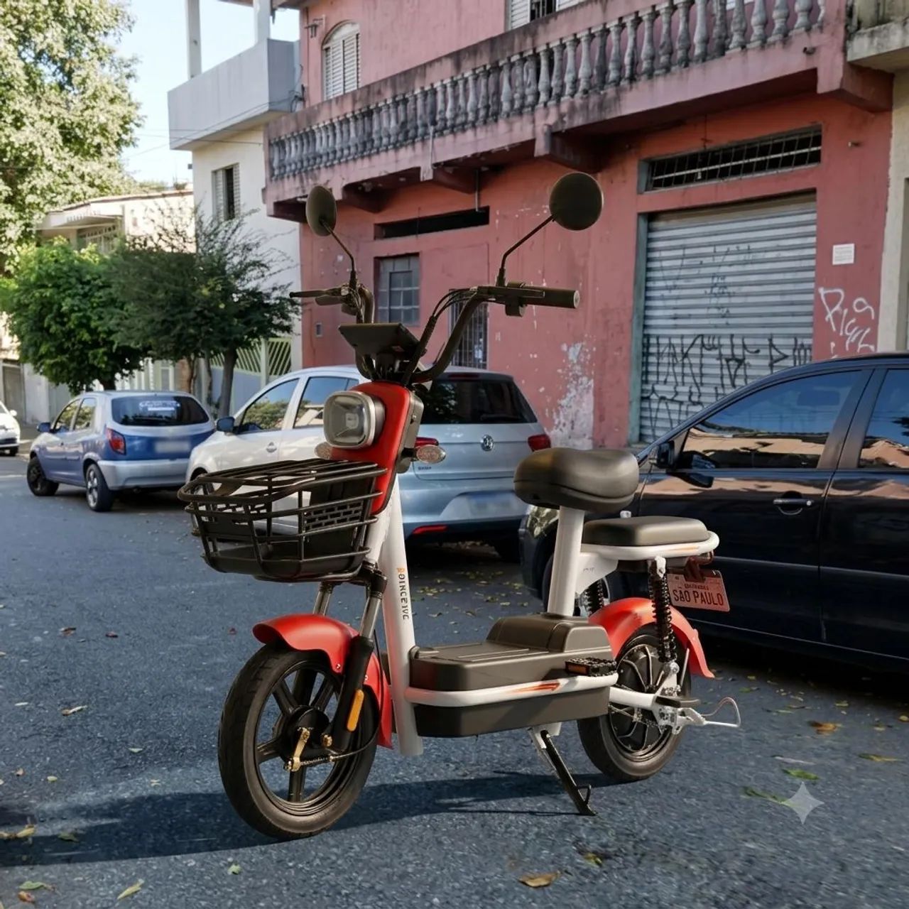  Bike vermelha elétrica - nova