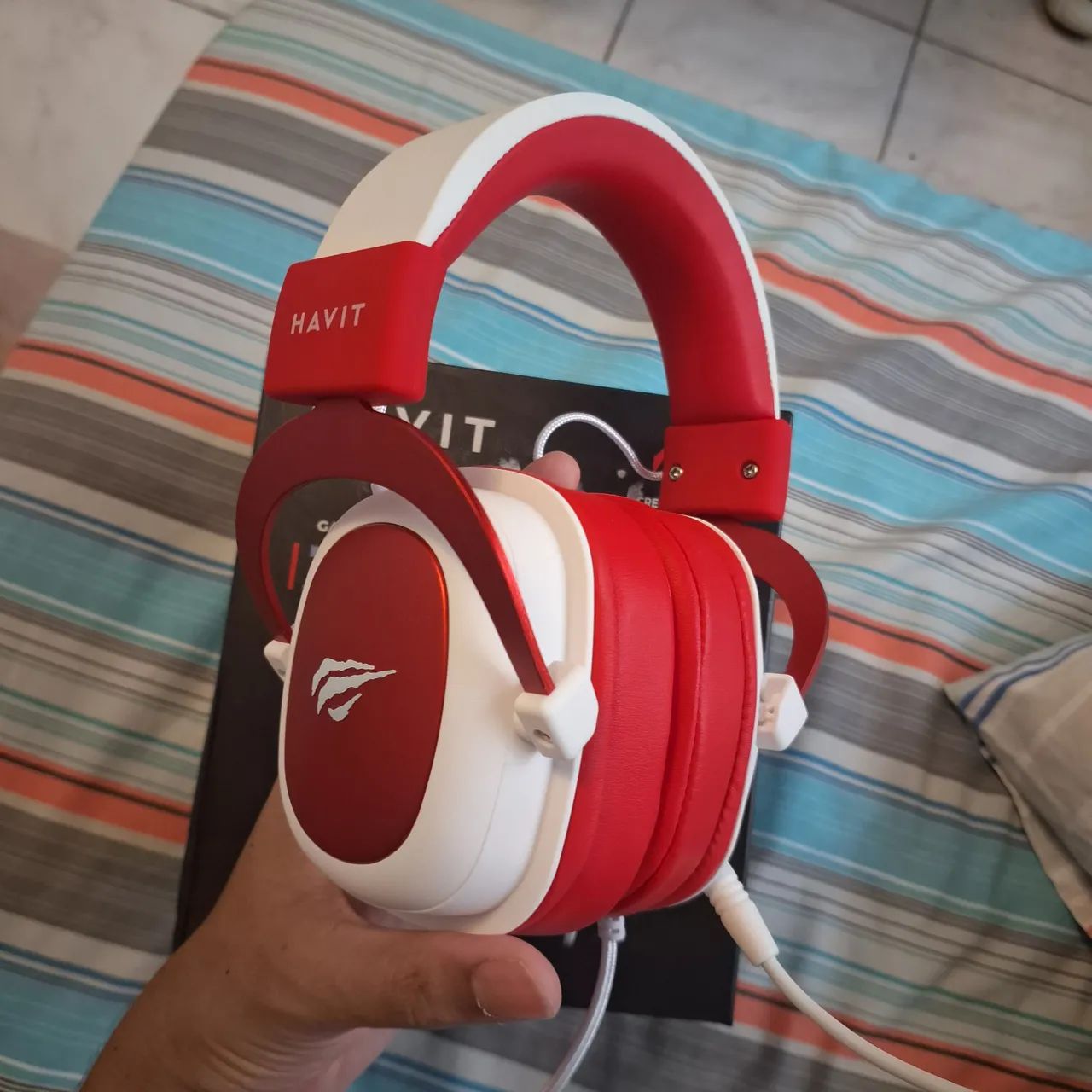 Fone de ouvido headset Havit H2002d com 1 dia de uso