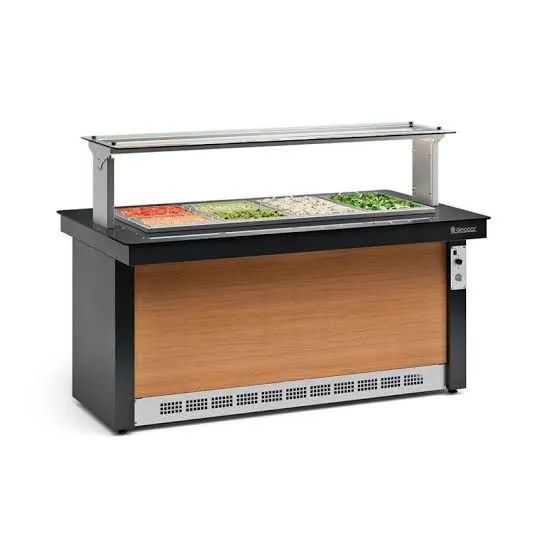 Ac buffet refrigerado 8 cubas Gelopar completo 