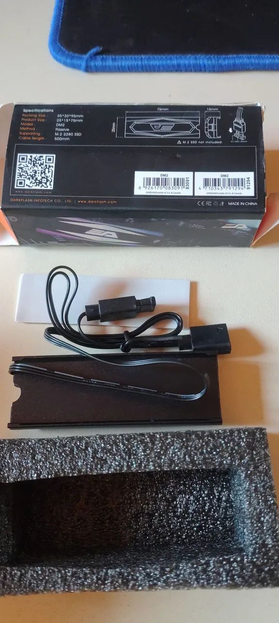 Dissipador M2 DarkFlash RGB 3 pinos - Foto 3