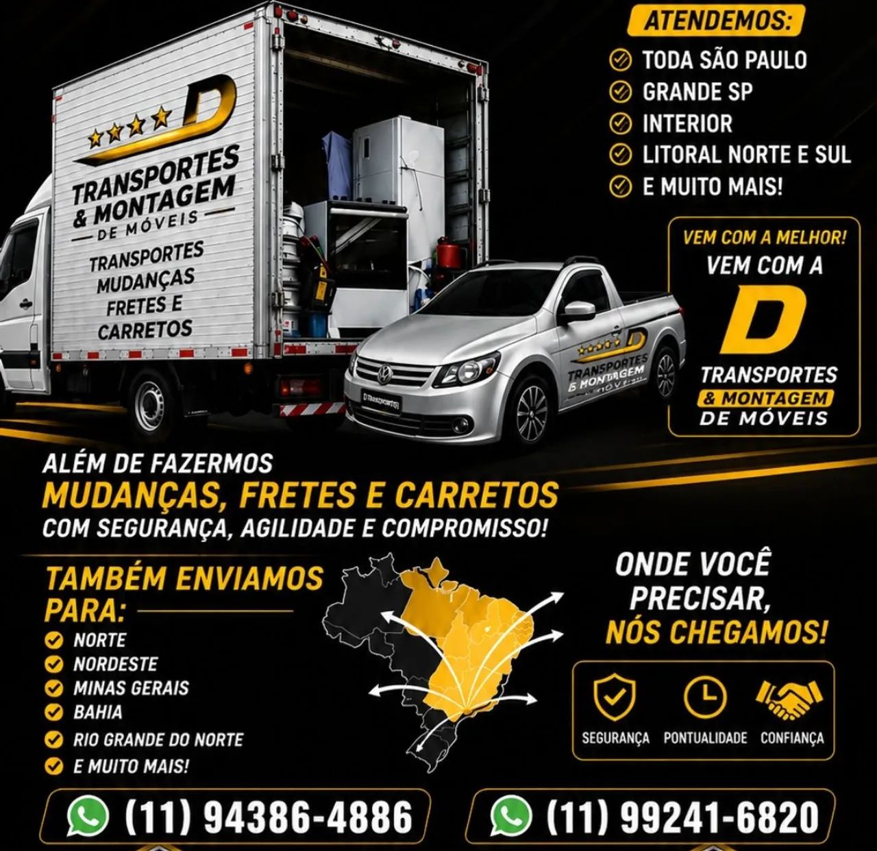 Carreto e montagens é com a D transporte 