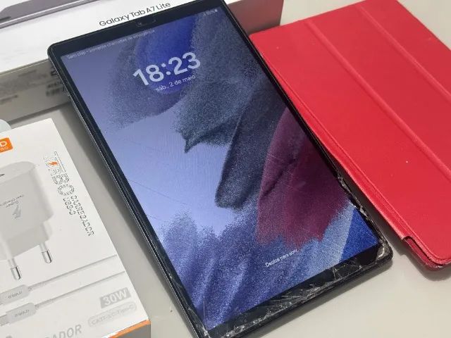 Tablet Samsung Galaxy Tab A7 Lite 8.7 (Usado) - Tela Trincada - Foto 2