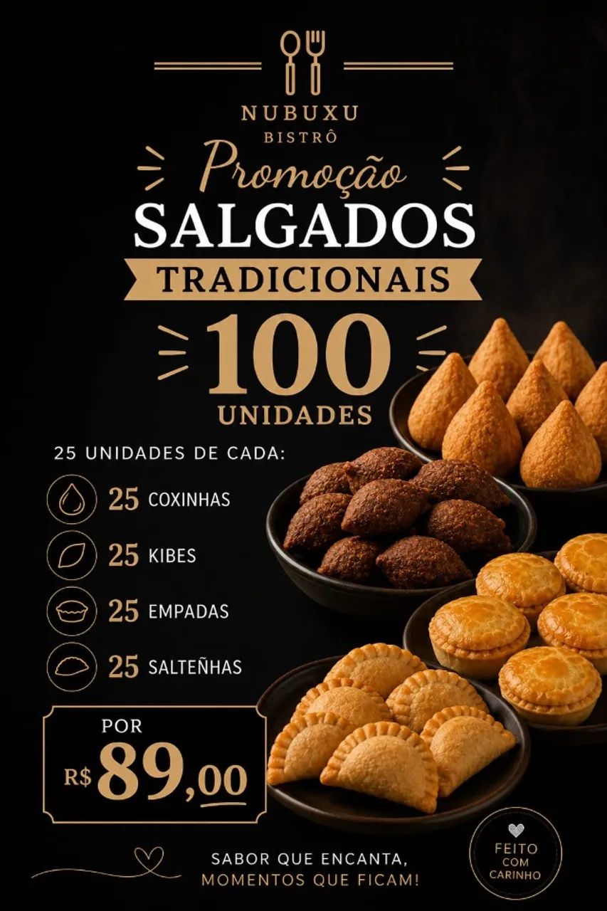 Salgados e doces para sua festa 