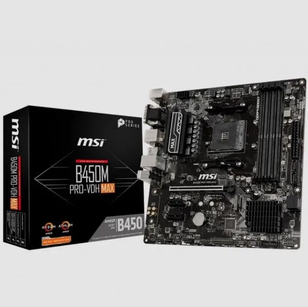 Placa-Mãe MSI B450M VDH PRO MAX AM4 DDR4