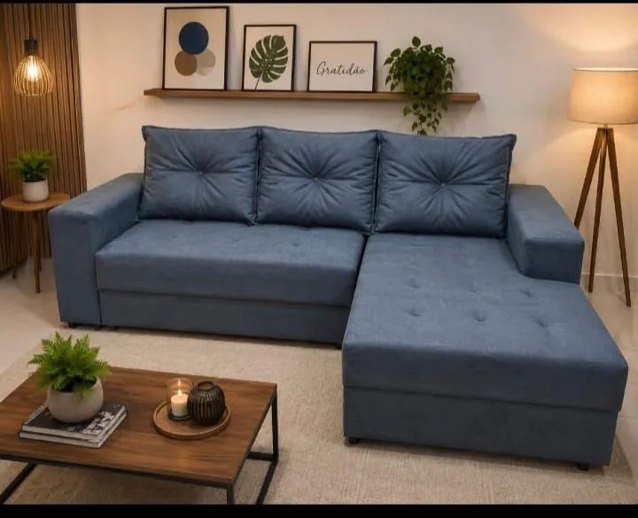 Sofá pronta entrega  várias cores disponíveis, contato 98- *  - Foto 3