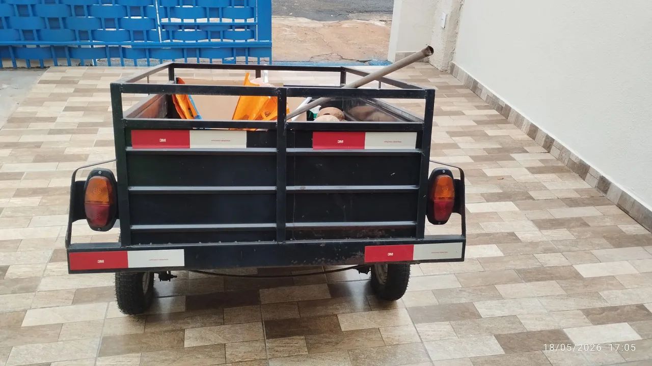 Carretinha para moto pouco usada  - Foto 4