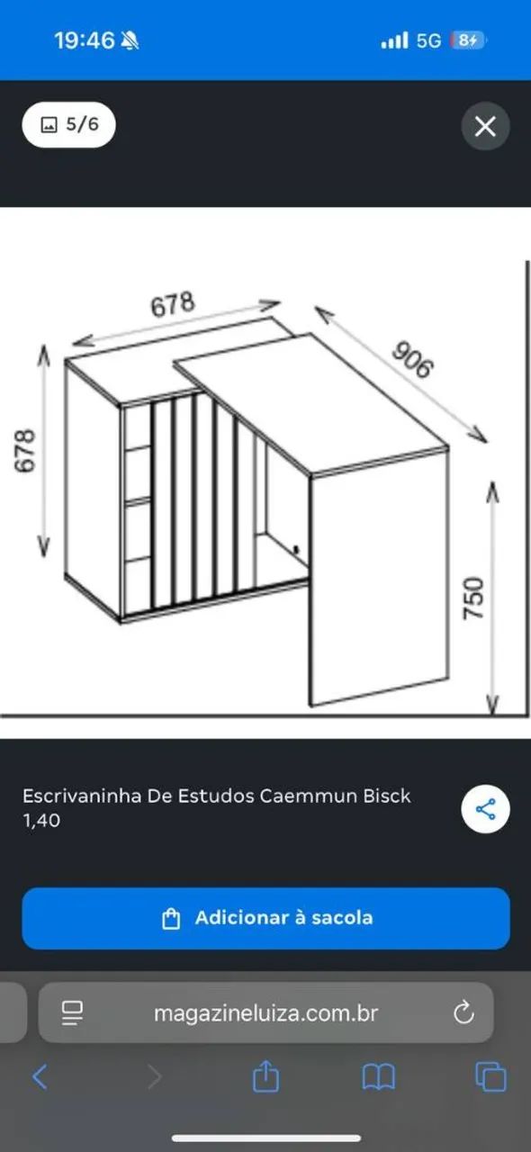 Escrivaninha para estudos e trabalho478225742315530244
