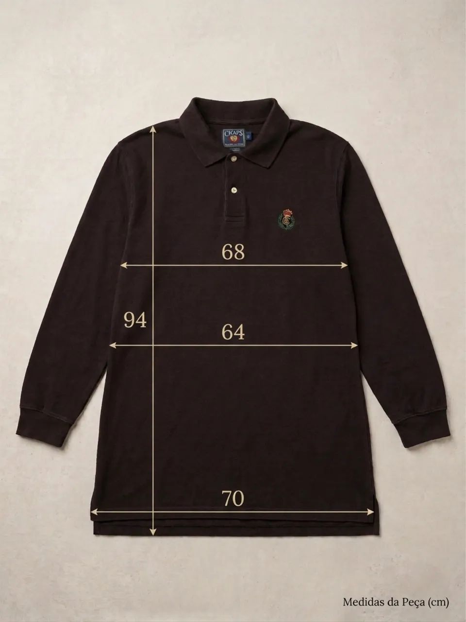 vestido chaps ralph lauren preto g - Foto 3