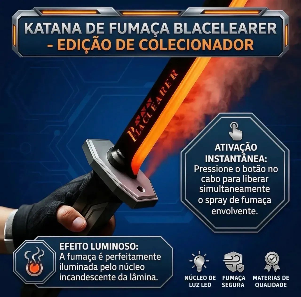Katana Led com Efeitos Incríveis  - Foto 3