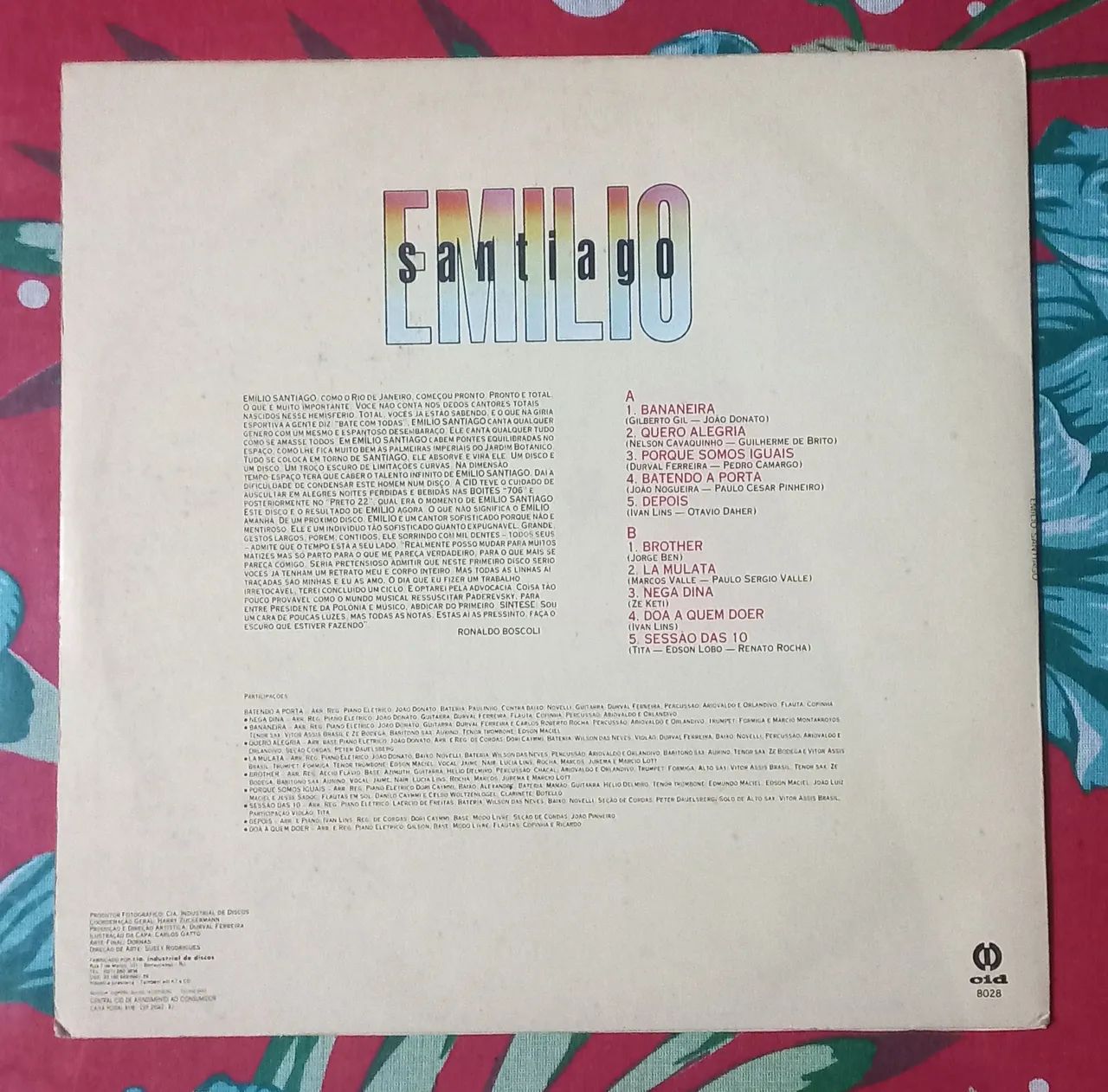 VENDO LP DISCO VINIL EMÍLIO SANTIAGO 1978 - Foto 2