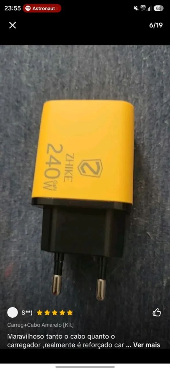 ? CARREGADOR TURBO 240W - Foto 3