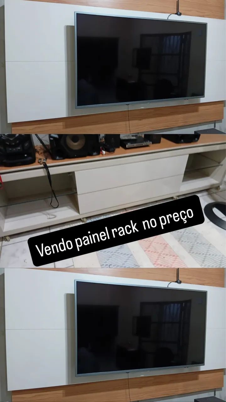 Vendo painel e rack