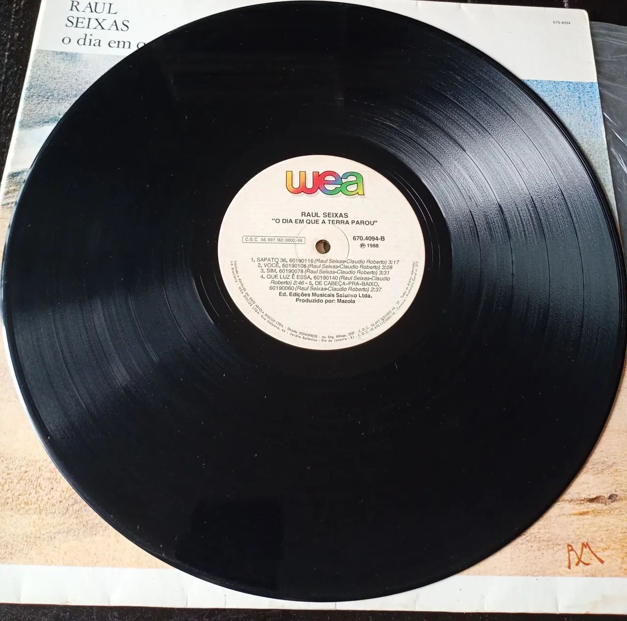 LP RAUL SEIXAS O Dia Em Que A Terra Parou Disco De Vinil - Foto 5