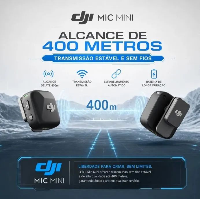 Microfone Dji Mini Kit Novo LACRADO na Caixa - Foto 5
