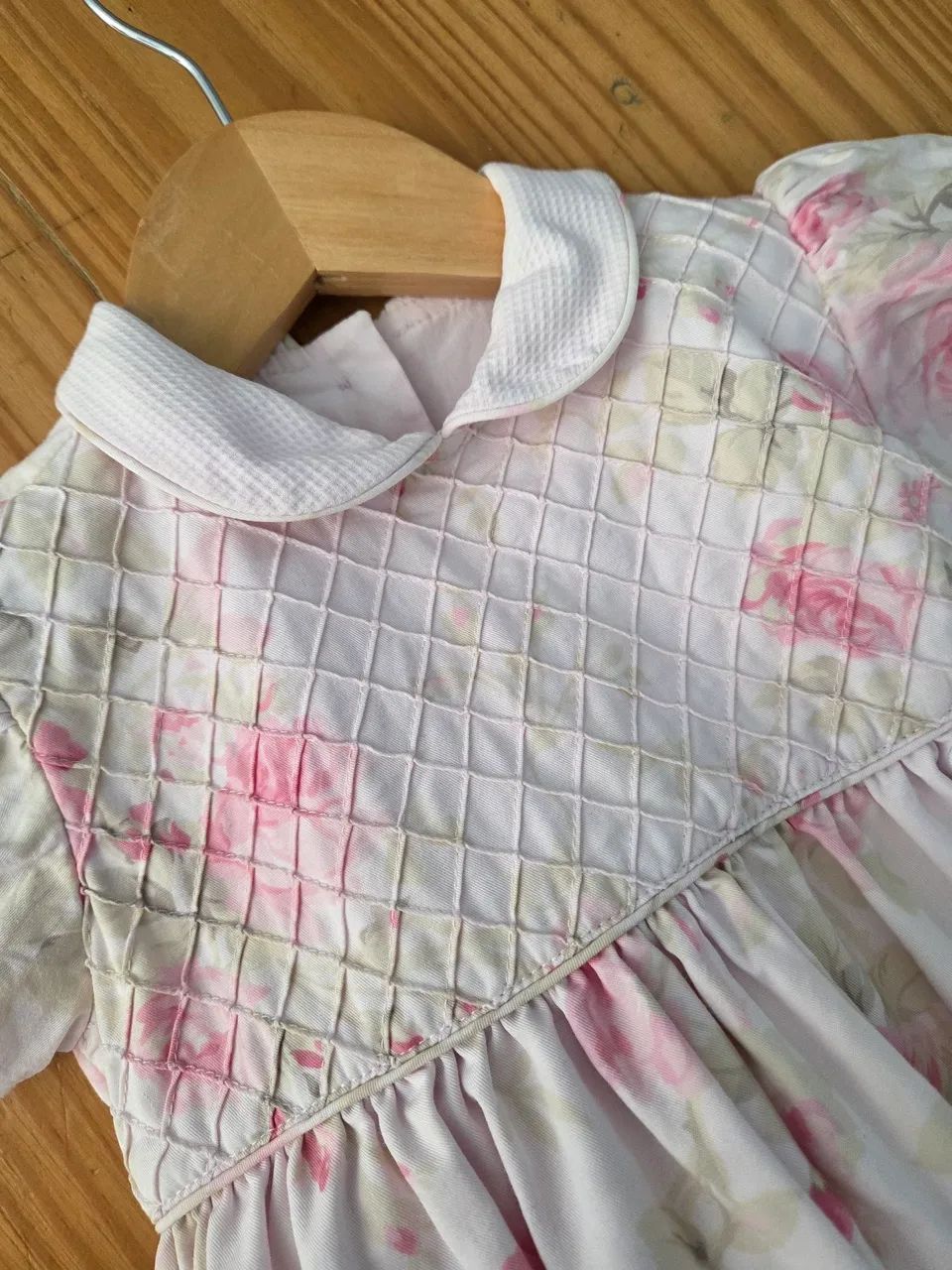 vestido de festa mio bebe floral rosa 12-18m - Foto 3