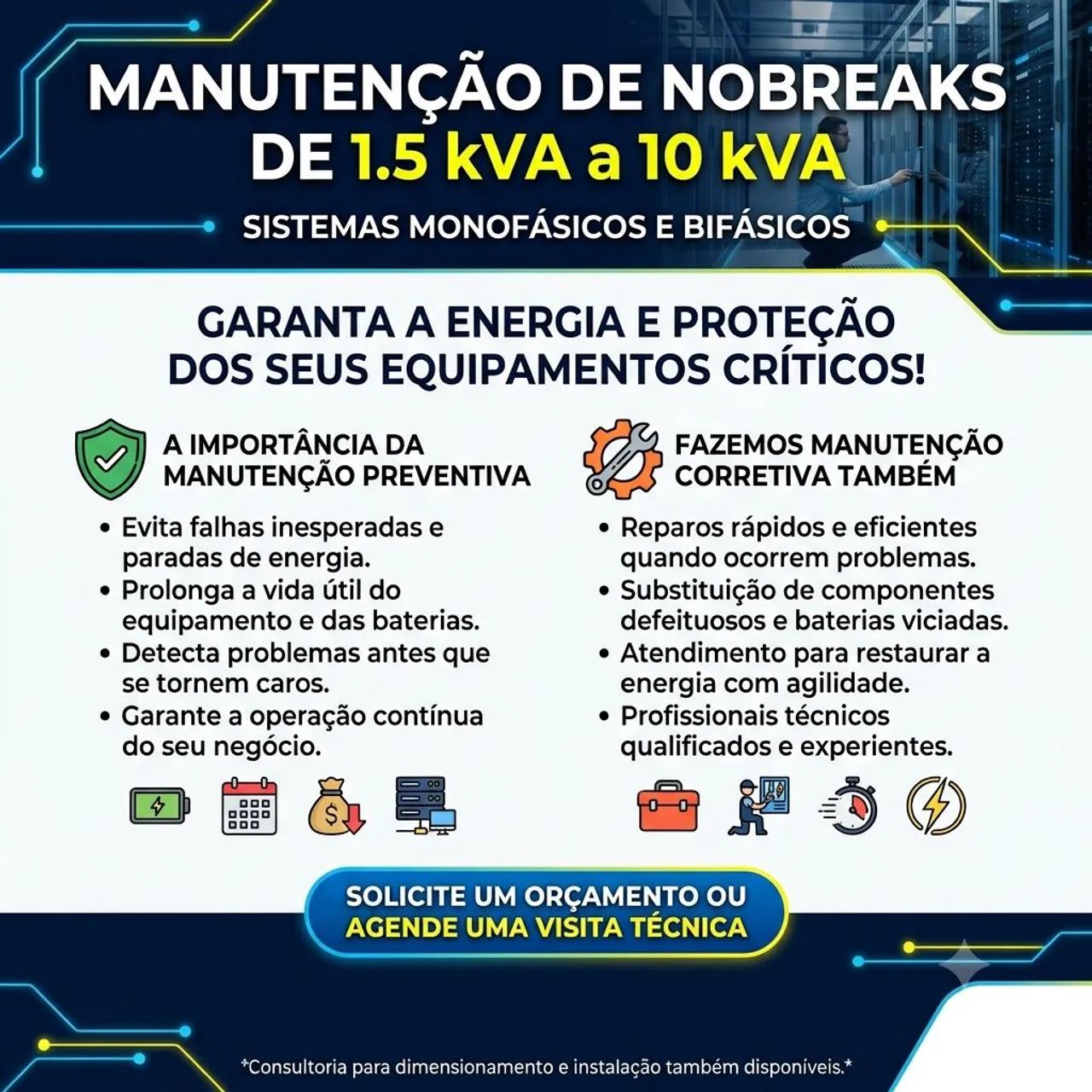 Manutenção de Nobreak 