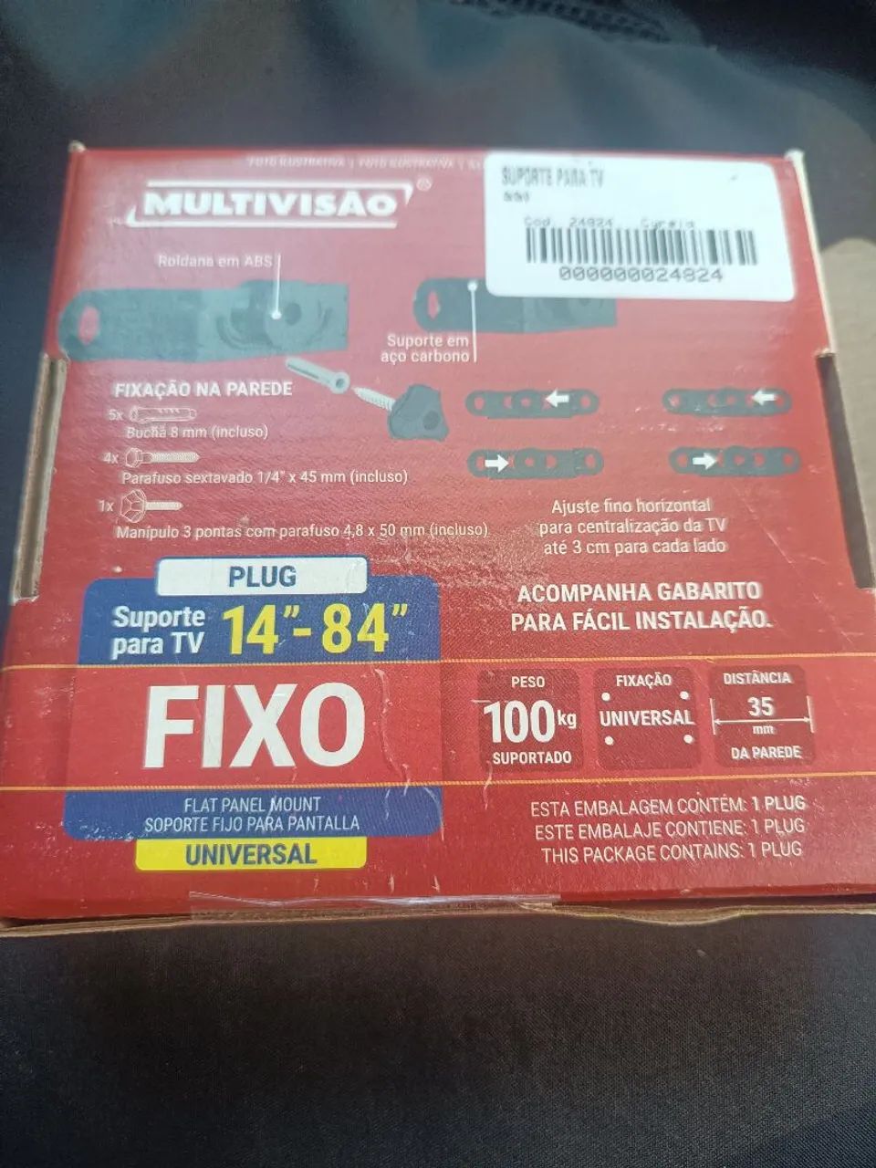Suporte para TV Multivis?o de 14 a 84 polegadas ate 100 kilos de peso - Foto 2