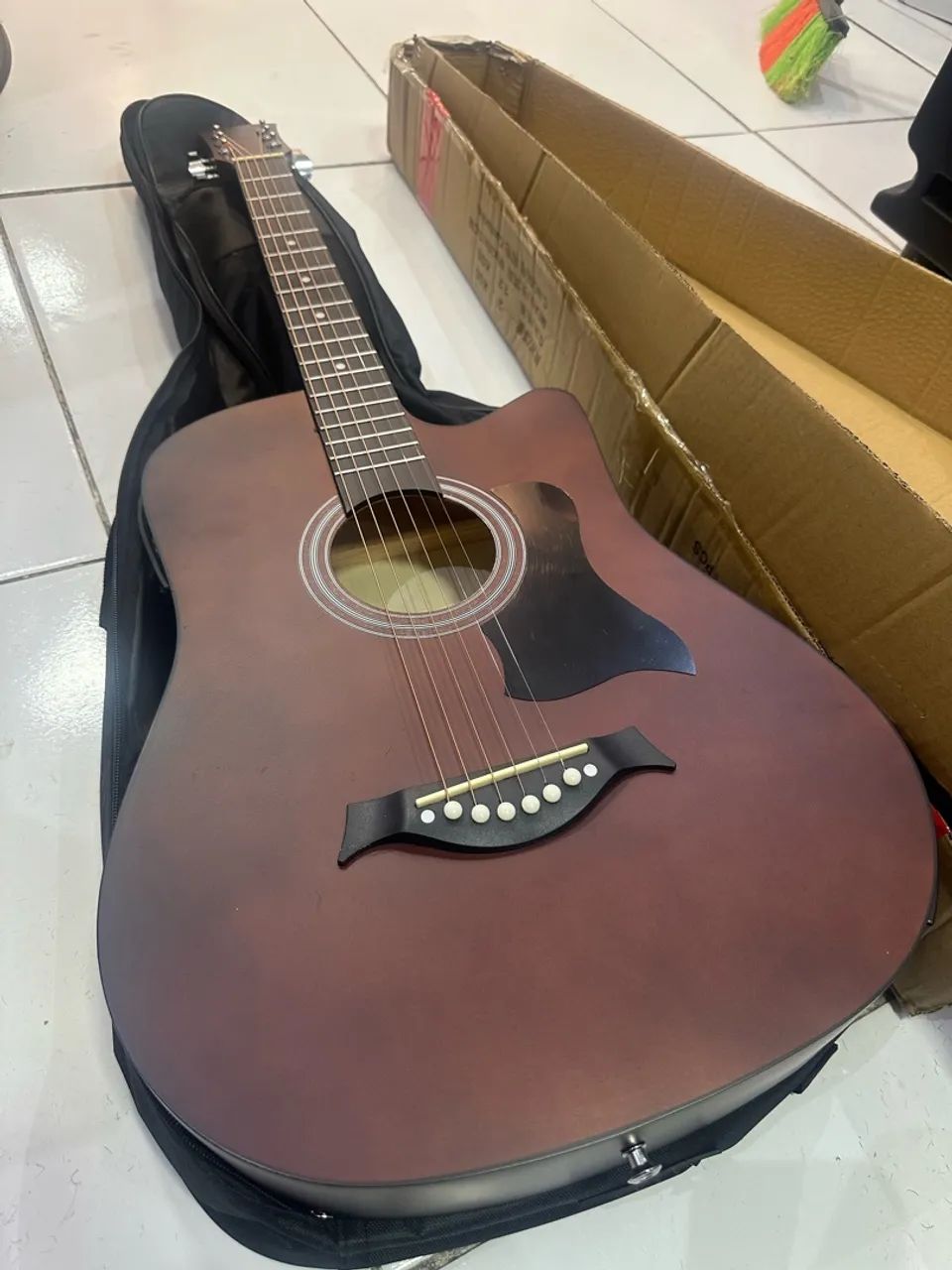Violão Elétrico Folk Marron