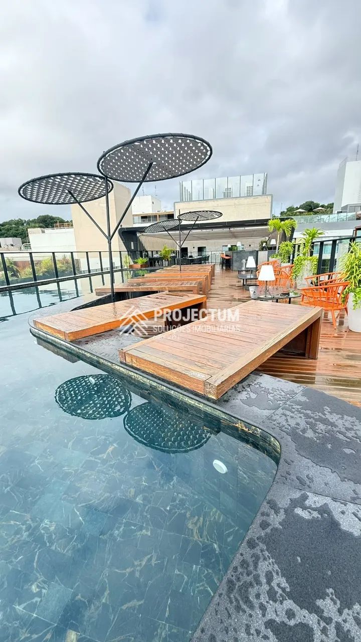 FLAT A VENDA COM ÁREA EXTERNA, 1 QUARTO, 30m2, CABO BRANCO, JOÃO PESSOA-PB
