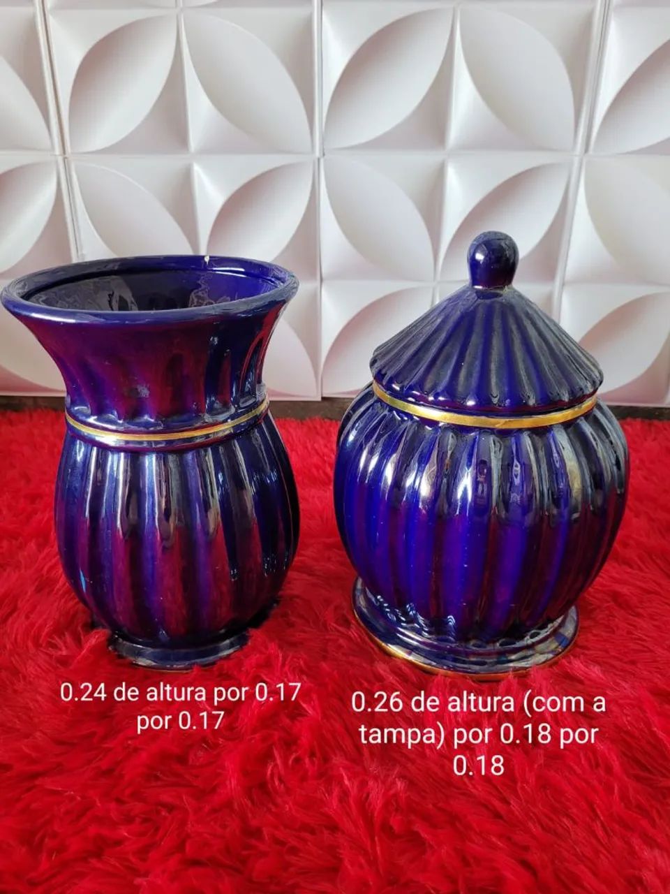 2 vasos decorativos 