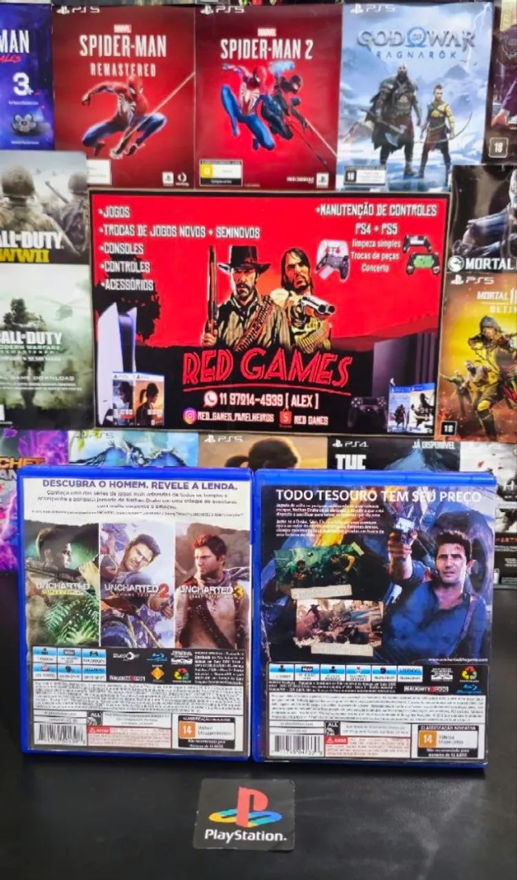 Uncharted 1,2,3 e 4 PS4 - Foto 2
