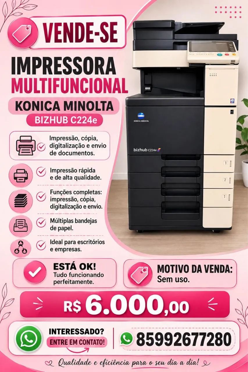 Konica Minolta C224e - Impressora Laser