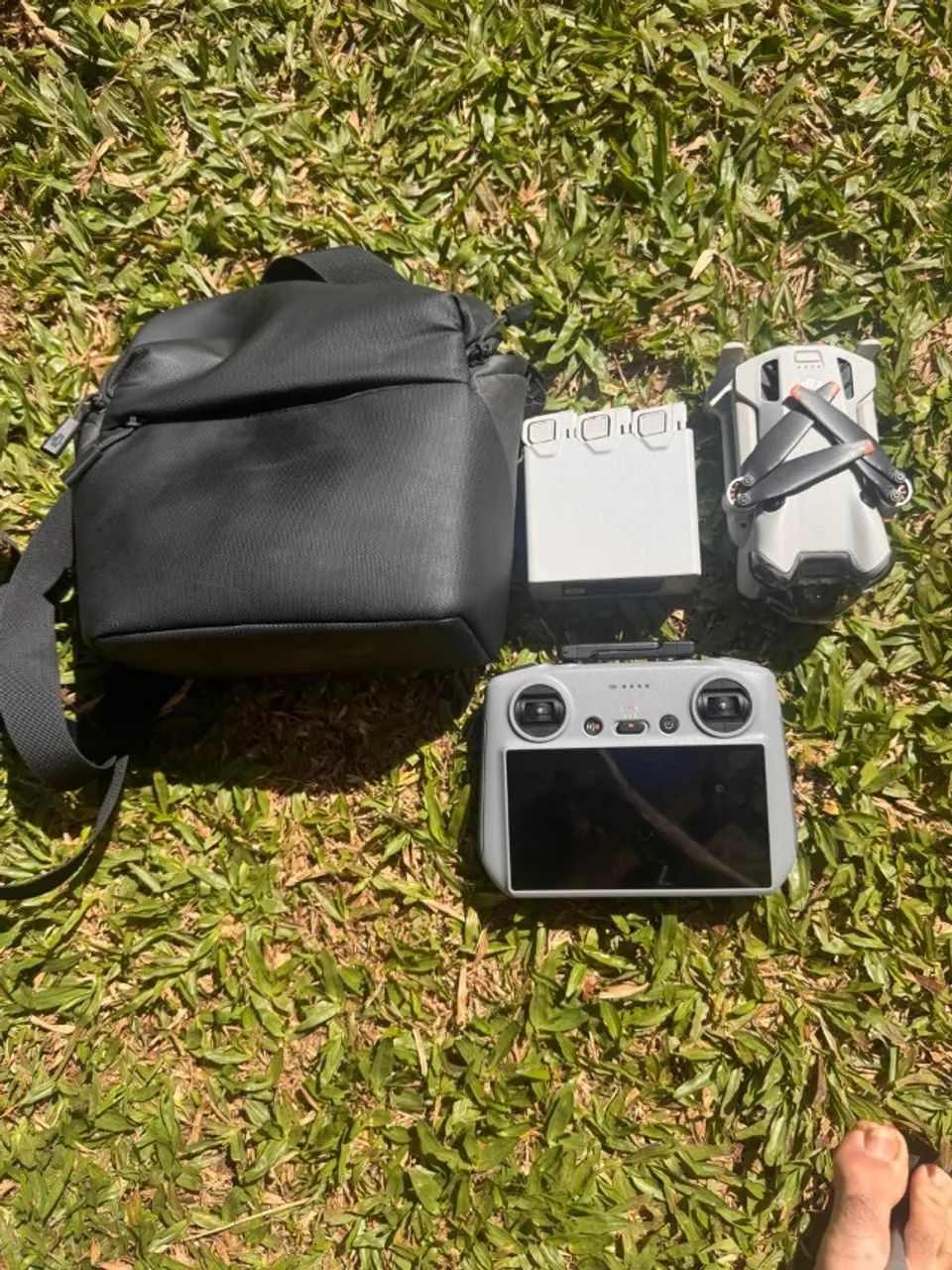 Drone Mini 4 Pro Kit Fly more + controle com tela  - Foto 5